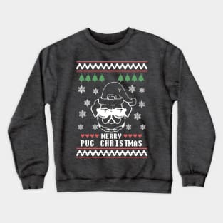 Merry pug Christmas Crewneck Sweatshirt